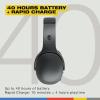 imageSkullcandy Crusher 540 Active Wireless Bluetooth Headphones with MultiSensory Bass Noise Isolating OverEar Fit Sweat and Water Resistant 40 Hours Battery Microphone for iPhone Android  ConcreteCoal