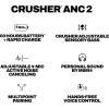 imageSkullcandy Crusher ANC 2 Wireless OverEar Bluetooth Headphones with MultiSensory Bass Active Noise Cancelling Up to 60 Hours Battery Microphone for iPhone Android  BlackAsphaltPlasma