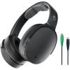 imageSkullcandy Hesh Evo Wireless OverEar Bluetooth Headphones with Extra USBC Charging Cable Noise Isolating 36 Hours Battery Foldable Lightweight Design Microphone for iPhone Android  BoneTrue Black