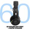 imageSkullcandy Icon ANC Wireless OnEar Bluetooth Headphones Active Noise Cancelling 60 Hours Battery Sweat Water Resistant Foldable Durable Travel Ready Microphone for iPhone Android  True BlackTrue Black