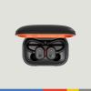 imageSkullcandy Push Active Wireless Earbuds Bluetooth Headphones Noise Isolating 44 Hrs Battery SecureFit OverEar Hanger Sweat and Water Resistant Microphone for iPhone Android  True BlackOrange