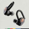 imageSkullcandy Push Play Active Wireless Earbuds Bluetooth Headphones Noise Isolating 34 Hrs Battery SecureFit OverEar Hanger Sweat Water Resistant Microphone for iPhone Android  BlackOrangeTrue BlackOrange