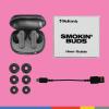 imageSkullcandy Smokin Buds Wireless Earbuds Bluetooth Headphones Noise Isolating Fit Up to 20 Hours Battery IPX4 Sweat and Water Resistant Microphone for iPhone Android  MatchaPink