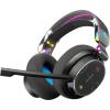 imageSkullcandy PLYR MultiPlatform Wireless Gaming Headset Bluetooth Headphones Removable Mic Up to 24 Hrs Battery PC Xbox PlayStation 24GHz Low Latency Wireless Transmitter Included  DigiBlackBlack DigiHype
