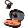 imageSkullcandy Push Play Active Wireless Earbuds Bluetooth Headphones Noise Isolating 34 Hrs Battery SecureFit OverEar Hanger Sweat Water Resistant Microphone for iPhone Android  BlackOrangeTrue BlackOrange
