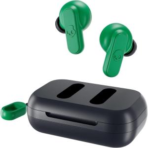 imageSkullcandy Dime 2 Wireless Earbuds Bluetooth Headphones Noise Isolating Fit Up to 12 Hours Battery Microphone for iPhone Android Easy Carry with Integrated Lanyard  True BlackDark BlueGreen