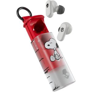 imageSkullcandy Dime Evo Wireless Earbuds Bluetooth Headphones Noise Isolating Fit Up to 36 Hours Battery Microphone for iPhone Android Easy Carry with ClipAnywhere Case  Peanuts WoodstockPeanuts Snoopy