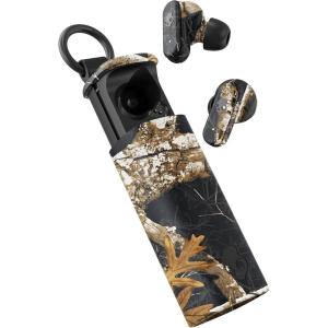 imageSkullcandy Dime Evo Wireless Earbuds Bluetooth Headphones Noise Isolating Fit Up to 36 Hours Battery Microphone for iPhone Android Easy Carry with ClipAnywhere Case  Peanuts WoodstockRealtree Edge Colors Black