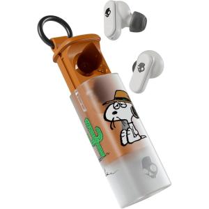 imageSkullcandy Dime Evo Wireless Earbuds Bluetooth Headphones Noise Isolating Fit Up to 36 Hours Battery Microphone for iPhone Android Easy Carry with ClipAnywhere Case  Peanuts WoodstockPeanuts Spike