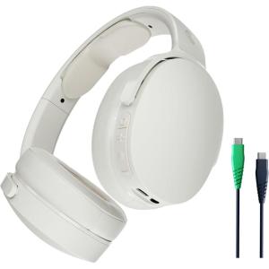 imageSkullcandy Hesh Evo Wireless OverEar Bluetooth Headphones with Extra USBC Charging Cable Noise Isolating 36 Hours Battery Foldable Lightweight Design Microphone for iPhone Android  BoneBone