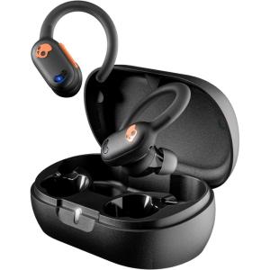 imageSkullcandy Push ANC Active Wireless Earbuds Bluetooth Headphones Noise Cancelling 58 Hours Battery SecureFit OverEar Hanger Sweat and Waterproof Microphone for iPhone Android  BlackOrange