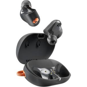 imageSkullcandy Sesh ANC Wireless Earbuds Bluetooth Headphones Noise Cancelling Up to 46 Hours Battery with Charging Case Sweat and Water Resistant Microphone for iPhone Android  True BlackTrue BlackOrange  Sesh ANC Active