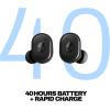 imageSkullcandy Grind Wireless Earbuds Bluetooth Headphones Up to 40 Hours Battery Noise Isolating Fit Microphone for iPhone Android Customizable via SkulliQ App  True BlackTrue Black