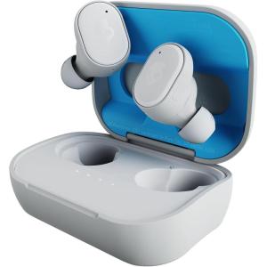 imageSkullcandy Grind Wireless Earbuds Bluetooth Headphones Up to 40 Hours Battery Noise Isolating Fit Microphone for iPhone Android Customizable via SkulliQ App  True BlackLight GreyBlue