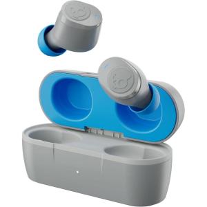 imageSkullcandy Jib True 2 Wireless Earbuds Bluetooth Headphones Up to 33 Hours Battery with Charging Case Noise Isolating Fit Sweat and Water Resistant Microphone for iPhone Android  True BlackLight GreyBlue