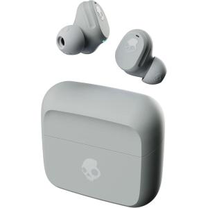 imageSkullcandy Mod Wireless Earbuds Bluetooth Headphones Up to 32 Hours Battery Noise Isolating Fit Sweat and Water Resistant Microphone for iPhone Android  Light GreyBlueLight GreyBlue